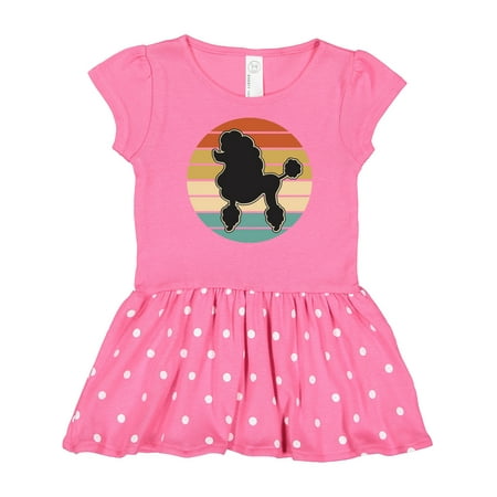 

Inktastic Poodle Dog Vintage Silhouette Gift Baby Girl Dress