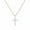A - Rose Gold, variant on SFTING 925 Sterling Silver Crown Cross Necklace for Women Teens, Dainty Cubic Zirconia Pendant Simple Faith Cross Jewelry Necklace