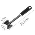 thumbnail image 2 of Waroomhouse Meat Tenderizer Hammer Reversible Meat Hammer Stainless Steel Meat Hammer for Tenderizing Flattening Dual-sided Heavy Duty Design with for Beef, 2 of 8