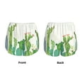 thumbnail image 5 of Picia Cartoon Cactus Pattern Women's 2 in 1 Athletic Running Shorts High Waisted Workout Casual Gym Sweat Shorts with Comfy Liner Zipper Pockets-Medium, 5 of 9
