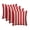 Red & White Stripe, variant on RSH Décor Indoor Outdoor Set of 4 Pillows 20" x 20", Red & White Stripe