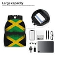 thumbnail image 5 of Carry On Backpack Jamaica Flag Jamaican Print Travel Laptop Backpack For Women Men Traveling Business Hiking Casual Gym, 5 of 7