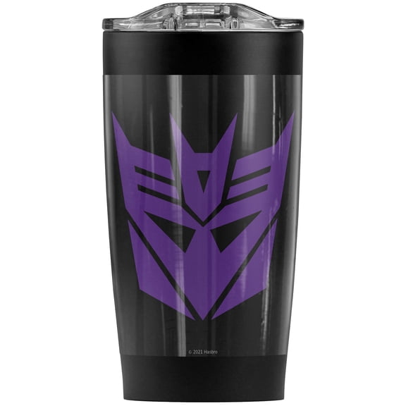 Transformers/Decepticon Stainless Steel Tumbler 20 oz Coffee Travel Mug/Cup, Vacuum Insulated & Double Wall with Leakproof Sliding Lid | Great for Hot Drinks and Cold Beverages
