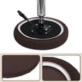 thumbnail image 3 of Uxcell 4 Pcs Polyester Round Bar Stool Covers Fit 11"- 14" Seat Cushions for Chairs Stool Slipcovers Brown, 3 of 6