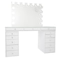 thumbnail image 4 of Impressions Vanity Desk, Slaystaion Pro 2.0 Makeup Vanity Table with 5 Drawer Units Bundle and Makeup Storage, Large Makeup Vanity Dressing Table and Makeup Vanity Mirror with Lights Bundle, 4 of 16