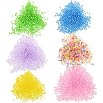 Hemoton 6 Bags Foam Beads For Kids Crafts Diy Foam Bead Filler For Craft Projects Colorful Micro Beads For Diy Foam Bead Decorations