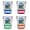Multicolor (4-Pack), variant on Los Cabos Mexico Design C Souvenir 2 oz Round Shot Glass Red