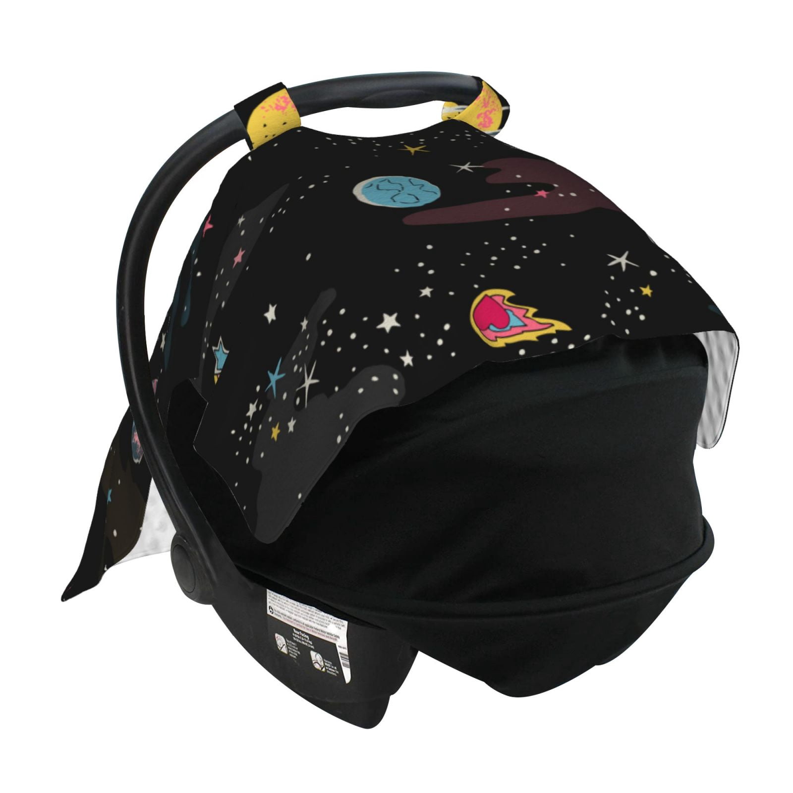Naloa Galaxy Baby Car Seat Cover, Breathable Baby Carrier Cover, Multiuse Baby Carrier Cover & Nursing Breastfeeding Cover