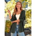thumbnail image 3 of GHSDFBB Women's Cardigan 2023 Open Front Oversized Button Lightweight Sweaters V Neck Loose Cardigans Knit Outwear, 3 of 7