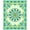 Green, Pattern 2, variant on ODIKA 8'x10' Machine Washable Non-Slip Area Rug, Stylized Feather with Interlocking Abstract Shapes High Traffic Rug, Green, 463240