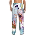 thumbnail image 3 of Easygdp Cactus Men's Pajama Pant, Sleep Elastic Waistband Lounge Pants - Medium, 3 of 9
