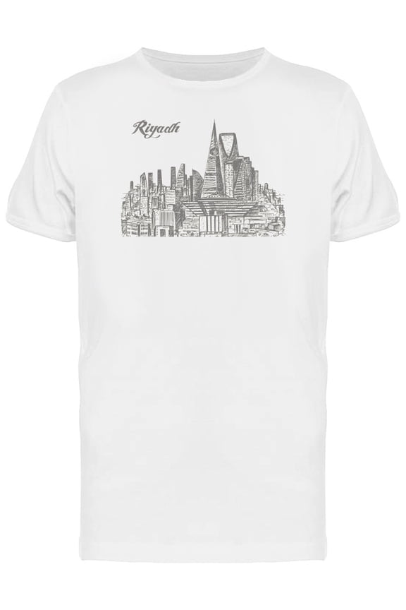 Riyadh Saudi Arabia City Skyline T-Shirt Men -Image by Shutterstock, Male Medium