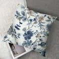 thumbnail image 7 of Acheng Chinoiserie Pillow Cover Inch Set of 2 Blue and White Flower Decoration Throw Pillow Covers Vintage Floral Outdoor Pillowscase Cushion Covers for Sofa Couch Bedroom Home Decor 24x24in, 7 of 7