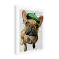 thumbnail image 2 of Trademark Fine Art 'Brown French Bulldog with Green Hat' Canvas Art by Fab Funky, 2 of 3