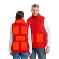 thumbnail image 2 of Dasayo Quilted Vests for Women 2025 Trendy Red Zip up Heated Valentines Graphic Winter Warm Vest Jackets for Women M, 2 of 8