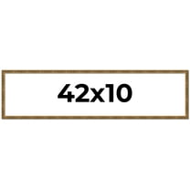 42x10 Frame Gold Kingsley Distressed Solid Wood Picture Frame Width 0.75 Inches | Interior Frame