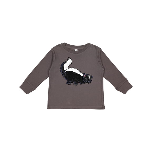 Inktastic Animals Cute Skunk Boys or Girls Long Sleeve Toddler T-Shirt