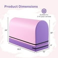 thumbnail image 3 of Costway Mailbox Tumbling Mat Gymnastics Vaulting Box with Detachable Mat & Carrying Handle Pink+Purple, 3 of 10