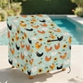 thumbnail image 2 of Renewold Patio Chair Covers Waterproof Heavy Duty Outdoor Stack of Chair Cover for Outdoor Furniture, Patio, Deck, and Porch, 29"W x 33"D x 36"H, Chicken Rooster Butterfly Sunflower, 2 of 7