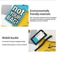 thumbnail image 6 of Lksixu Luggage Tag for Suitcases, Flexible PVC Travel Suitcase Identify Labels with Sturdy Strap, Personalized Reusable Bag Tags Not Your Bag Name Tags Travel Accessories for Backpacks Baggage, 6 of 9