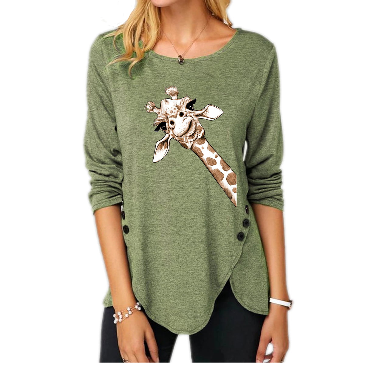 I Heart Love Giraffes Womens Tee Shirt Pick Size Color Petite Regular