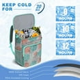 thumbnail image 2 of Bohemian Style Cooler Backpack 26 Cans – Waterproof Leakproof Lunch Backpack with Natural Floral Design for Travel, Work, and Outdoor Use, 2 of 6
