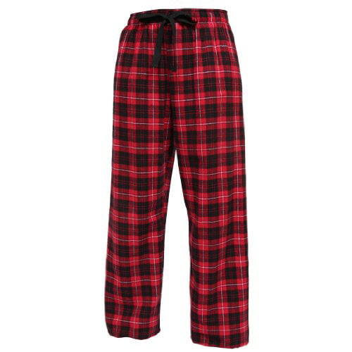 Boxercraft Elastic Waist Lounge Pant with Tie Cord, F20 , M-Red/Black ...