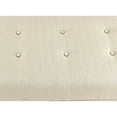 thumbnail image 5 of MJL Furniture Designs Sole Secret Button Tufted Linen Storage Bench, 5 of 5