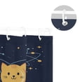 thumbnail image 5 of Yayeee Shower Curtain with Hooks 72"x72" Waterproof Fabric Bathroom Hanging Decor, Orange Cat Planet, 5 of 5