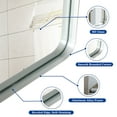 thumbnail image 3 of Yesurprise Rectangle Bathroom Mirror 30x20in/36x30in/40x30in Fireproof Waterproof Beveled Edge Design Rounded Corner Wall-mounted Bathroom Mirror, 3 of 8
