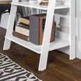 thumbnail image 2 of Manor Park 4 Shelf Simple Modern Wood Ladder Bookcase, 2 of 8