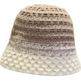 thumbnail image 6 of CoCopeaunts Bucket Hat for Men Mix Color Foldable Crochet Knitted Hat Women Version Fashion Bucket Cap Wild Wear Casual Warm, 6 of 8