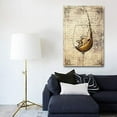 thumbnail image 2 of wall26 Framed Canvas Print Wall Art Red Wine with Geometric Italian Style Border Food Cocktails &amp; Drinks Digital Art Realism Chic Scenic Colorful for Living Room, Bedroom, Office (12"x18&quo, 2 of 3