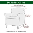 thumbnail image 2 of Housse de Fauteuil de Banquet Imprimée Style Mi-Siècle Moderne, Housse de Pièce pour Fauteuil d'Appoint avec Accoudoirs, Housses de Chaise Douces pour Salon, Protège-Meubles pour Fauteuil, Bureau, Réception, Lecture, 2 of 7
