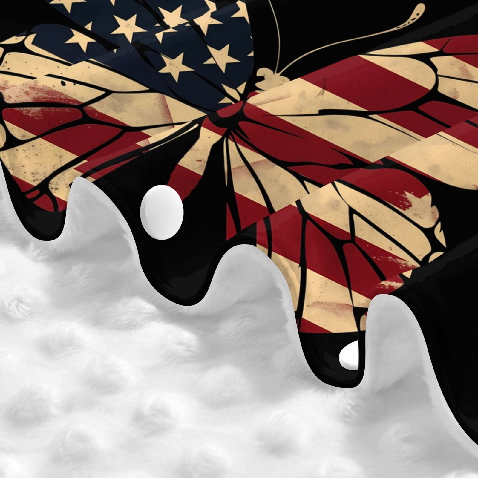 Car Seat Cover Baby - Patriotic USA Butterfly Art Breathable Infant Car Seat Cover for Baby Carseat, Lightweight Comfort Baby Essentials Must Haves Newborn Stuff for Girl Boy
