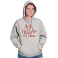 thumbnail image 4 of Heartbeat of a Hunter Cute Zip Up Hoodie Men's Women's Brisco Brands S, 4 of 6