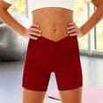 thumbnail image 4 of XIYNBAOK Sweatshorts Boxing Shorts Dance Shorts for Girls Size 10 Girls Clothes High Rise Jeans Girls Compression Shorts Plus Size Stretch Jeans, Red 4-5 Years, 4 of 6
