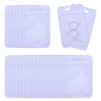 Uxcell Anti Tarnish Jewelry Bags, 100 Pcs Plastic Zipper Lock Jewelry Pouch for Holding Storage Rings Earrings, Purple, 3.94 x 2.36 Inch