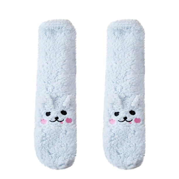 Calcetines de lana gruesos y cálidos para mujer, calcetines para dormir en el suelo, calcetines de tubo medio, calcetines de poliéster para mujer