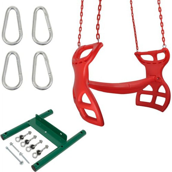 Swing Set Stuff Inc. Glider with Coated Chain Kit Red