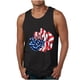 thumbnail image 1 of Tanques para Hombre para el Verano Solto Chaleco Impresión Deportivo Cuello Redondo, Casual, 1 of 4