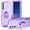 Purple, variant on SaniMore for Samsung Galaxy S23 Multi-Functional Case, 3-Layer Protection Magnetic Cover Support Car Mount & 360° Rotatable Ring Kickstand Full Body Shockproof Protective Shell, Blue