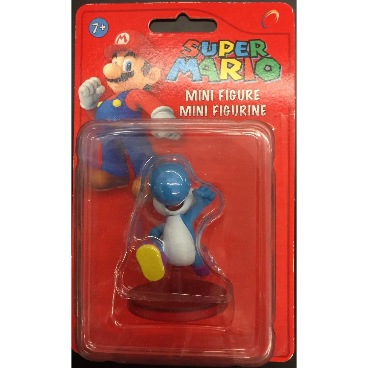 Super Mario Bros Action Figures, Blue Yoshi PVC Multicolor, 2.5