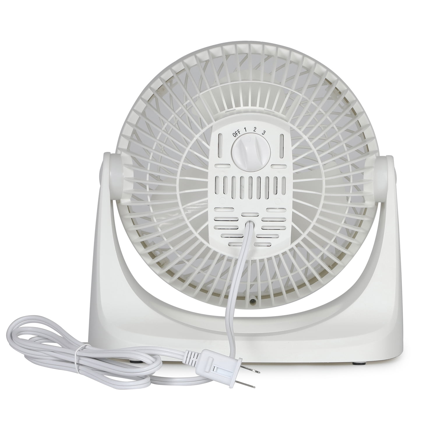 BLACK+DECKER BFTU107W 7-In. 3-Speed Portable Turbo Table Fan with Adjustable Tilt, White