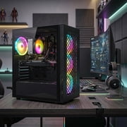 STGAubron Gaming Desktop PC, Intel Core i7 up to 3.9Ghz, RTX 2060 6G Graphics, 16G Ram, 512G Ssd, Wifi 6, BT 5.2, RGB Fan x4, Win11 Home