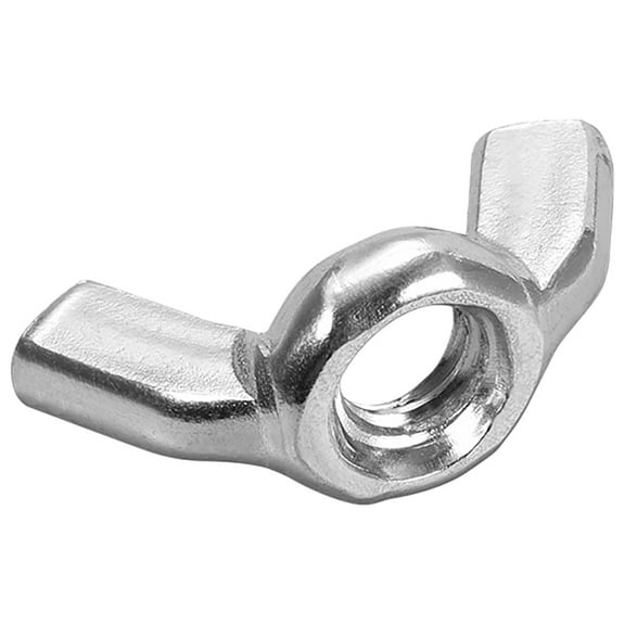 Unique Bargains 1/4"-20 Wing Nuts, Carbon Steel Zinc Plated Hand Twist Tighten Ear Butterfly Nut 40 Pcs