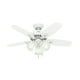 thumbnail image 1 of Ventilador de techo Hunter Builder con cadena LED para interiores, 42 pulgadas, 1 of 7
