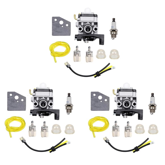 3X Carburetor Gasket Spark Plug Fuel Pipe Assembly for GX25 GX35 GX 25 35 HHT35 HHT35S FG110 Lawn Mower Engine