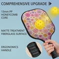 thumbnail image 4 of Pickleball Paddles Set,Pioneer Flower Floral Print Pattern Fiberglass Surface Pickleball Racket Set with 2 Indoor Outdoor Pickleball Balls and Pickleball Bag,Pickle-ball Equipment, 4 of 6