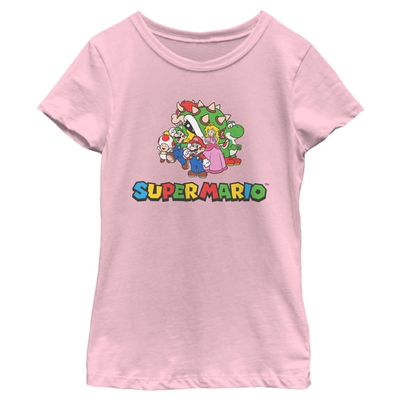 Girls Nintendo Super Mario Super Group T Shirt